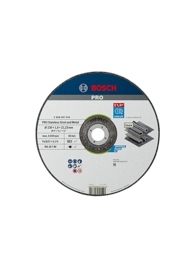 حجر قطعية ستانلس ستيل 9 بوصة بتجويف بومبيه 1.9 مم – دقة Bosch الألمانية العالية لكل تقطيع